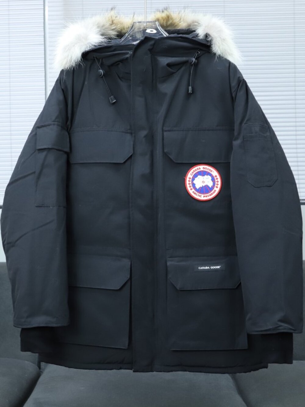 Canada Goose Black Arctic Parka Fur Hood Winter Jacket